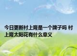 今日更新村上隆是一个牌子吗 村上隆太阳花有什么意义