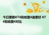 今日更新KT4和哈登4谁更好 KT4和哈登4对比