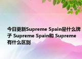 今日更新Supreme Spain是什么牌子 Supreme Spain和 Supreme 有什么区别
