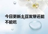 今日更新土豆发芽还能不能吃