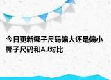 今日更新椰子尺码偏大还是偏小 椰子尺码和AJ对比