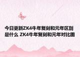 今日更新ZK4牛年复刻和元年区别是什么 ZK4牛年复刻和元年对比图