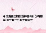 今日更新王鸥倒立神器叫什么有用吗 倒立有什么好处和坏处