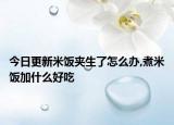 今日更新米饭夹生了怎么办,煮米饭加什么好吃