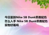 今日更新Nike SB Dunk慈善配色怎么入手 Nike SB Dunk慈善配色实物好看吗