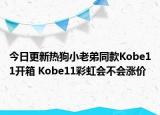 今日更新热狗小老弟同款Kobe11开箱 Kobe11彩虹会不会涨价