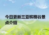 今日更新三亚槟榔谷景点介绍