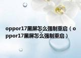 oppor17黑屏怎么强制重启（oppor17黑屏怎么强制重启）