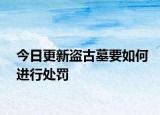 今日更新盗古墓要如何进行处罚