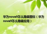 华为nova9怎么隐藏图标（华为nova9怎么隐藏应用）