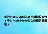 华为mate20pro怎么使用指纹解锁（华为mate20pro怎么使用智慧识物）