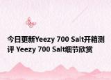 今日更新Yeezy 700 Salt开箱测评 Yeezy 700 Salt细节欣赏