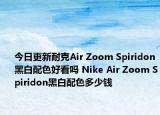 今日更新耐克Air Zoom Spiridon黑白配色好看吗 Nike Air Zoom Spiridon黑白配色多少钱