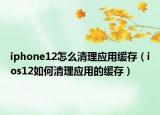 iphone12怎么清理应用缓存（ios12如何清理应用的缓存）