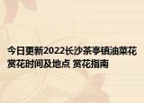 今日更新2022长沙茶亭镇油菜花赏花时间及地点 赏花指南