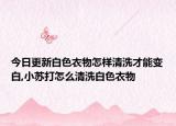今日更新白色衣物怎样清洗才能变白,小苏打怎么清洗白色衣物