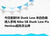 今日更新SB Dunk Low 米白色值得入手吗 Nike SB Dunk Low Plattenbau配色怎么样