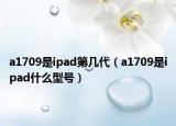 a1709是ipad第几代（a1709是ipad什么型号）