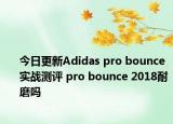 今日更新Adidas pro bounce 实战测评 pro bounce 2018耐磨吗