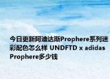 今日更新阿迪达斯Prophere系列迷彩配色怎么样 UNDFTD x adidas Prophere多少钱