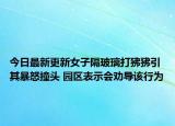今日最新更新女子隔玻璃打狒狒引其暴怒撞头 园区表示会劝导该行为
