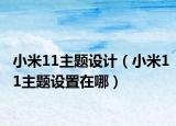 小米11主题设计（小米11主题设置在哪）
