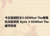 今日更新欧文3 GSWhat The鸳鸯色深度赏析 Kyrie 3 GSWhat The细节欣赏