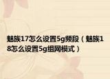 魅族17怎么设置5g频段（魅族18怎么设置5g组网模式）