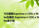 今日更新Supreme x CDG x Nike在哪买 Supreme x CDG x Nike多少钱