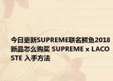 今日更新SUPREME联名鳄鱼2018新品怎么购买 SUPREME x LACOSTE 入手方法