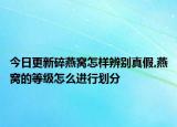 今日更新碎燕窝怎样辨别真假,燕窝的等级怎么进行划分