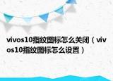 vivos10指纹图标怎么关闭（vivos10指纹图标怎么设置）