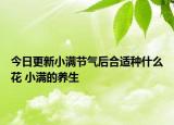 今日更新小满节气后合适种什么花 小满的养生