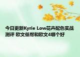 今日更新Kyrie Low花卉配色实战测评 欧文低帮和欧文4哪个好