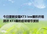 今日更新安踏KT3 low黑豹开箱测评 KT3黑豹低帮细节赏析