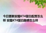 今日更新安踏KT4留白配置怎么样 安踏KT4留白脚感怎么样