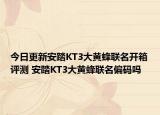 今日更新安踏KT3大黄蜂联名开箱评测 安踏KT3大黄蜂联名偏码吗