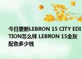 今日更新LEBRON 15 CITY EDITION怎么样 LEBRON 15全灰配色多少钱