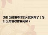 为什么拍慢动作照片就模糊了（为什么拍慢动作会闪屏）