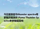今日更新彪马thunder spectra老爹鞋开箱测评 Puma Thunder Spectra老爹鞋偏码吗