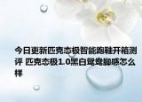 今日更新匹克态极智能跑鞋开箱测评 匹克态极1.0黑白鸳鸯脚感怎么样