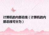 计算机的内部总线（计算机的内部总线可分为）