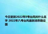 今日更新2022年8号台风叫什么名字 2022年八号台风最新消息路径图