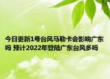 今日更新1号台风马勒卡会影响广东吗 预计2022年登陆广东台风多吗