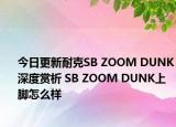 今日更新耐克SB ZOOM DUNK深度赏析 SB ZOOM DUNK上脚怎么样