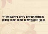 今日更新哈登1 哈登2 哈登3各项性能参数对比 哈登1 哈登2 哈登3性能对比测评