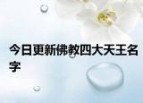 今日更新佛教四大天王名字