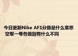 今日更新Nike AF1分级是什么意思 空军一号各级别有什么不同