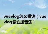 vuevlog怎么赚钱（vuevlog怎么加音乐）