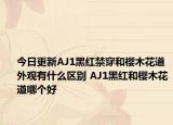 今日更新AJ1黑红禁穿和樱木花道外观有什么区别 AJ1黑红和樱木花道哪个好